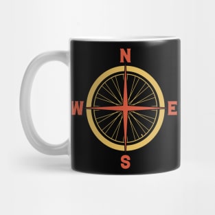 Bike tire compass Mug